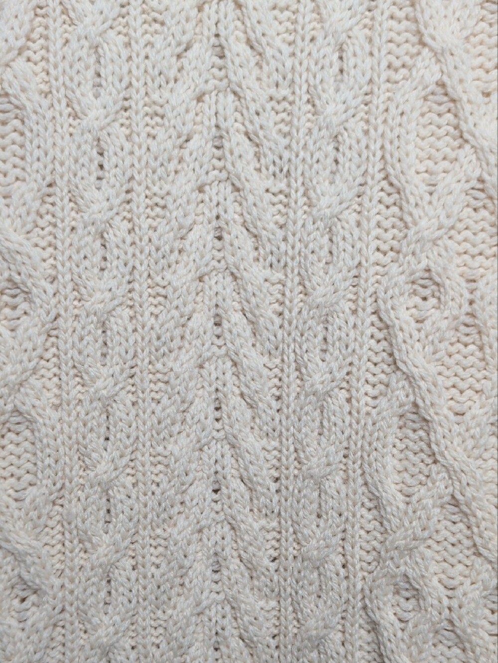 Inis Crafts 100% Merino Wool Cable Knit Long Full Zip Cardigan Sweater Medium - Picture 13 of 14